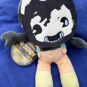 Bendy plush doll with mask